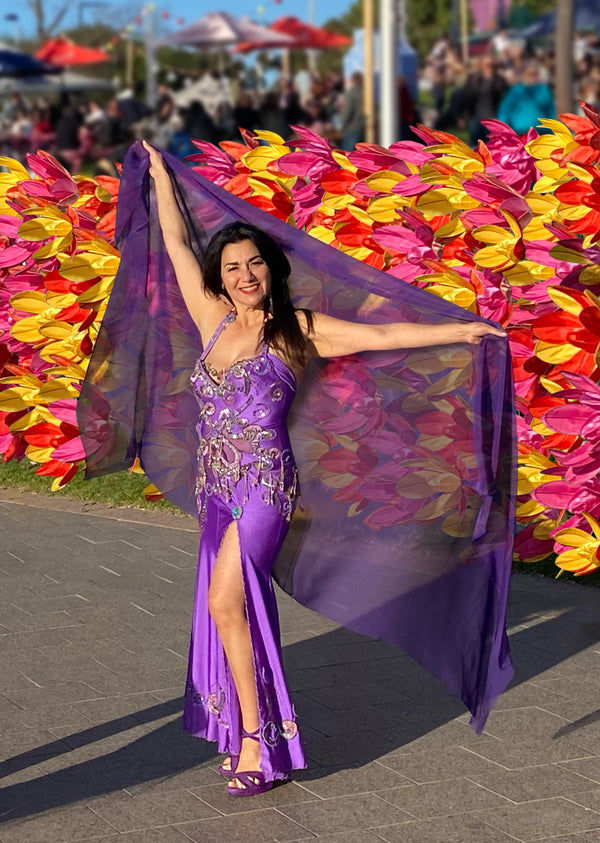 Kaliopi Eleni performing bellydance at the Oz Asia Festival