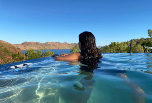 An anomaly an infinity pool. Day Eight Hum of the Earth Crackle of the Sky Tour.