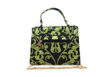 The Artemis Shoe & matching Bag SET "Mystical Conjuring" Signature Print in Celadon Green