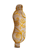Silk Eye Mask Gold Swirls on Sand