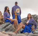 Mens Long Silk Robe Boab Tree