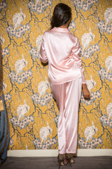 Silk Pyjama SET in Babydoll Pink