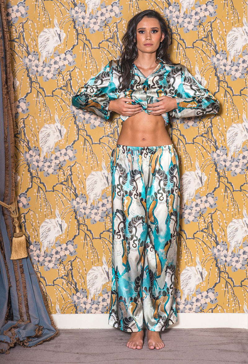 Silk Dreams Thera Pyjamas Front Pant
