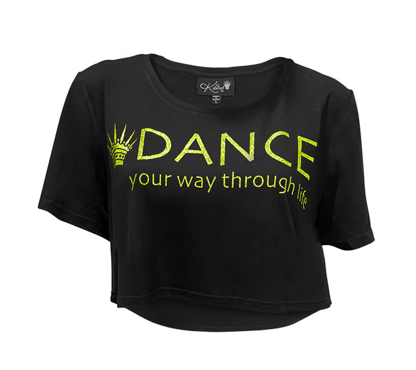 'DANCE' Sparkling Cropped T-shirt